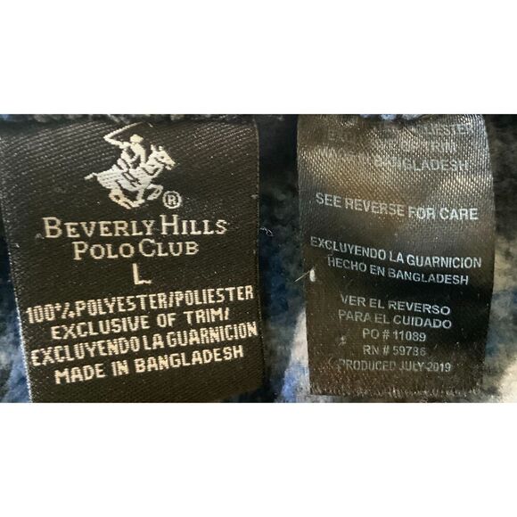 Beverly Hills Polo Club Plaid Drawstring College Loungewear Pajama Pants Large - Picture 12 of 13